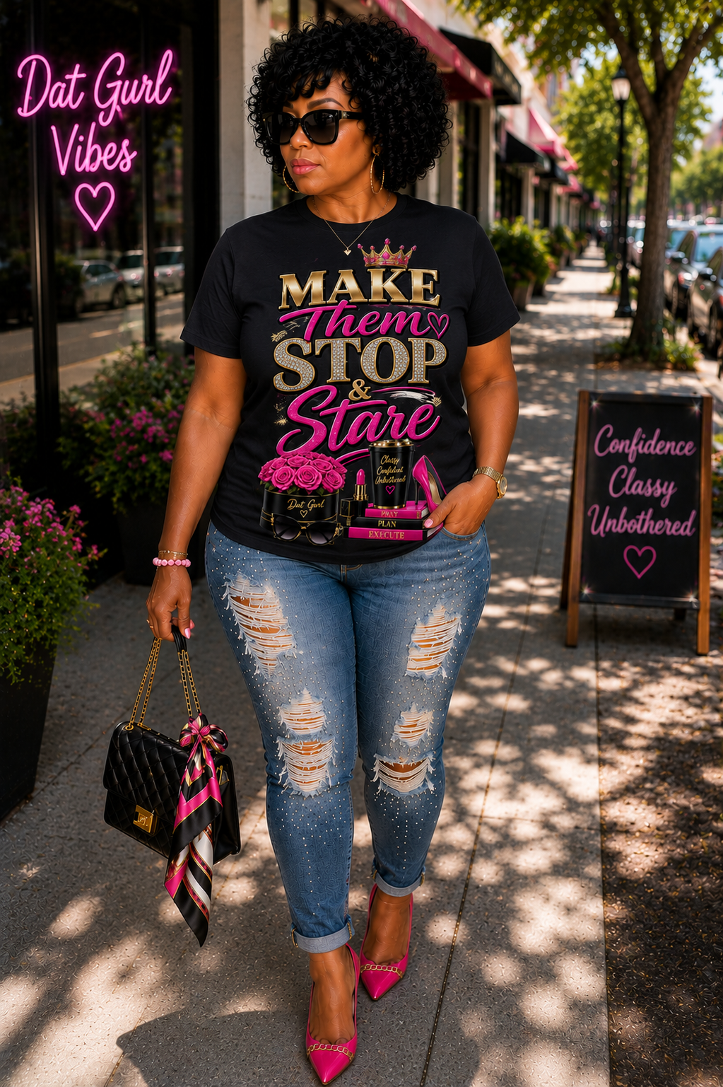 Dat Gurl Stop and Star T-Shirt