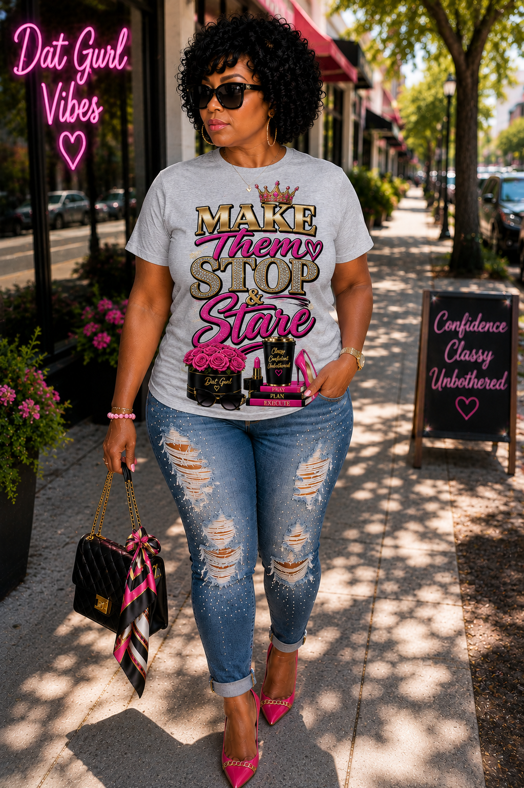 Dat Gurl Stop and Star T-Shirt
